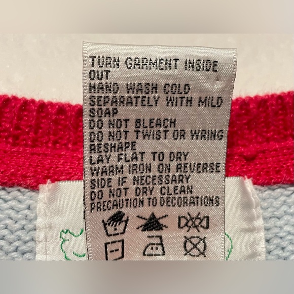 The Quacker Factory Vintage Patriotic School Christmas Sweater Women’s Size 2X - Picture 4 of 13